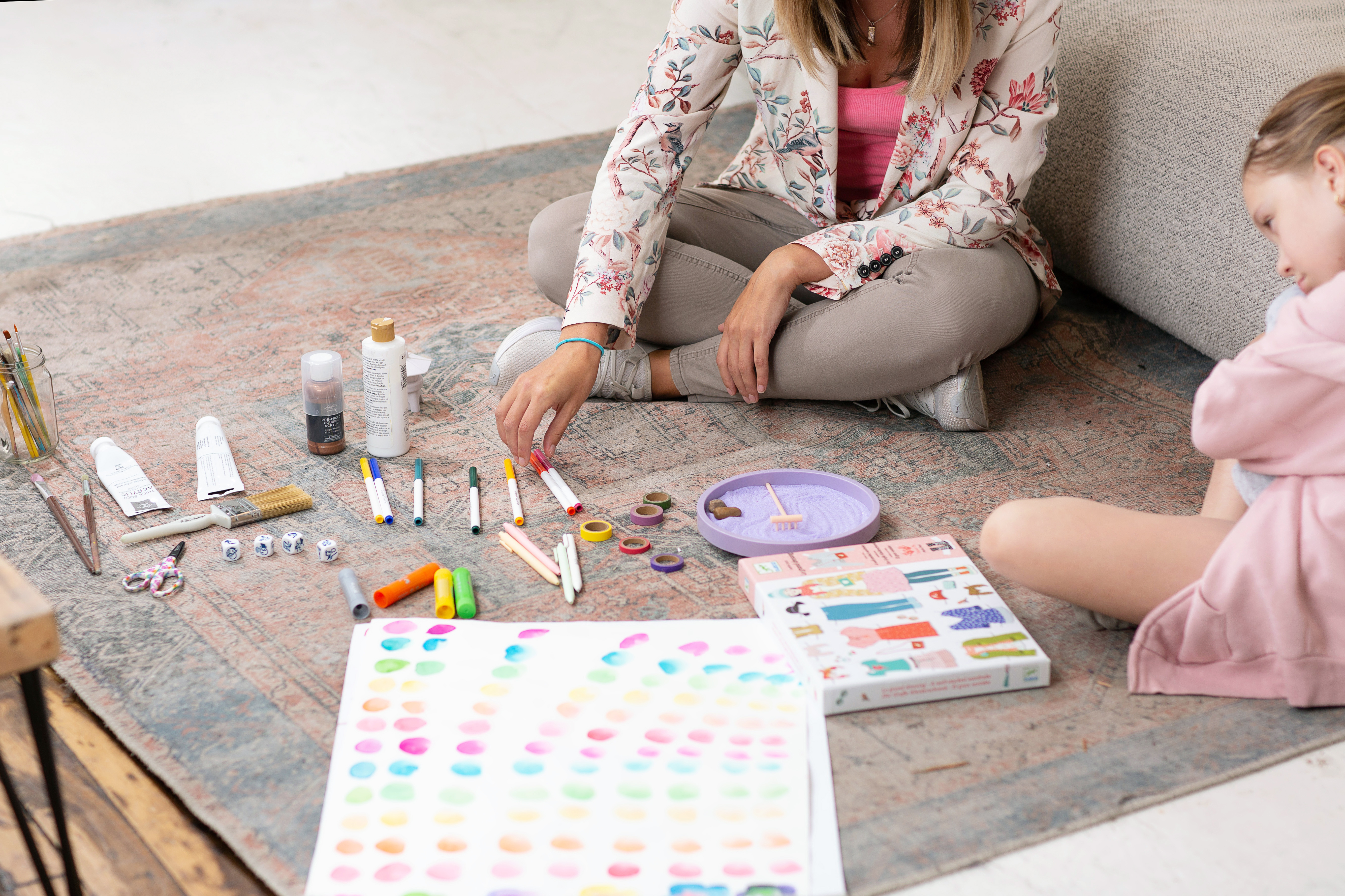 Individual child therapy session with play-based techniques and therapeutic activities
